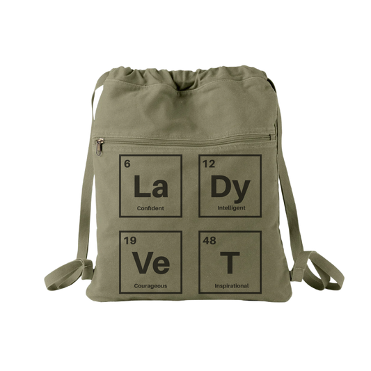 Lady Vet Canvas Cinch Bag